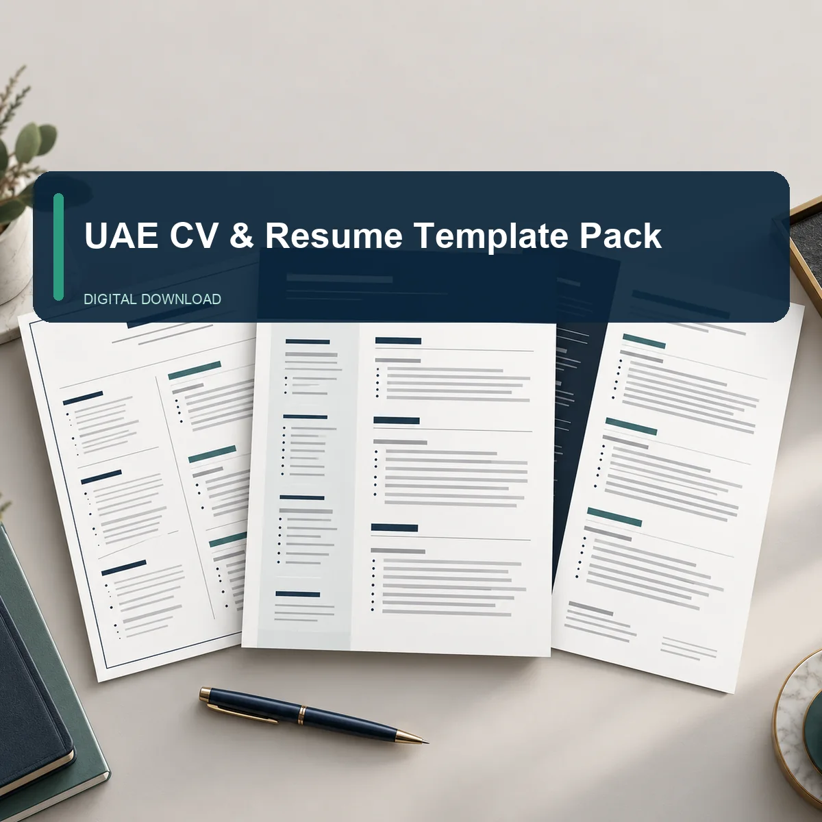 UAE CV and Resume Template Pack